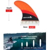 image:imageAbahub Surfboard Thruster Fins Set Compatible with Future Style Fin BoxFibrglass Orange without accessories