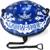 image:imageAbahub Heavy Duty Snow Tube with Premium Canvas Cover Inflatable Snow Sled with Thickened Bottom for Adults Winter Outdoor Fun Toys Gift