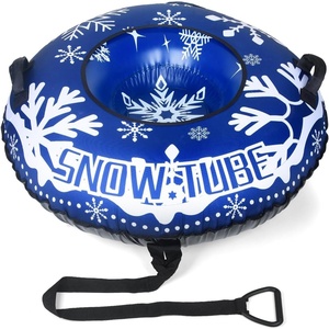 image:imageAbahub Heavy Duty Snow Tube with Premium Canvas Cover Inflatable Snow Sled with Thickened Bottom for Adults Winter Outdoor Fun Toys Gift