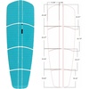 image:imageAbahub 12 Piece Surf SUP Deck Traction Pad Premium EVA for PaddleboardBlue