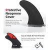 image:imageAbahub 8 Paddleboard Fin with 1 Screw Replacement Single Center FinsCarbon Fiber