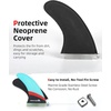 image:imageAbahub 8 Paddleboard Fin with 1 Screw Replacement Single Center FinsFiberglass Blue