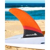 image:imageAbahub 8 Paddleboard Fin with 1 Screw Replacement Single Center FinsFiberglass Orange