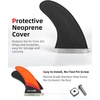 image:imageAbahub 8 Paddleboard Fin with 1 Screw Replacement Single Center FinsFiberglass Orange