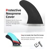 image:imageAbahub 9 Paddleboard Fin with 1 Screw Replacement Single Center FinsFiberglass Blue