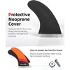 image:imageAbahub 9 Paddleboard Fin with 1 Screw Replacement Single Center FinsFiberglass Orange