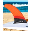 image:imageAbahub 9 Paddleboard Fin with 1 Screw Replacement Single Center FinsFiberglass Orange