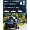 image:imageAbahub Kayak Roof Rack Soft Roof Rack Pads for Car Kayak SurfboardBlack