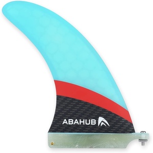 image:imageAbahub 8 Paddleboard Fin with 1 Screw Replacement Single Center FinsFiberglass Blue