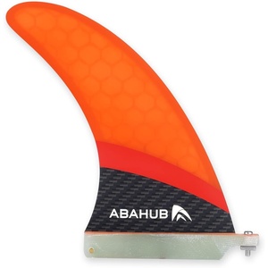 image:imageAbahub 8 Paddleboard Fin with 1 Screw Replacement Single Center FinsFiberglass Orange
