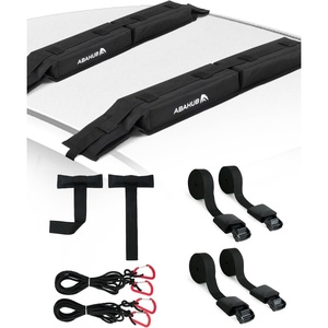 image:imageAbahub Kayak Roof Rack Soft Roof Rack Pads for Car Kayak SurfboardBlack
