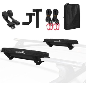 image:imageAbahub Soft Roof Rack Pads System for Surfboard Kayak Canoe 30 Inch17 inch Use with Cross Bar