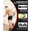 image:imageAbahub Arm Training Bands Set Resistance Bands with Handles and Ankle Straps for Woman and Man Set for Strength Training Workout Bands for Arms Exercise Bands for Home Gym