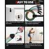image:imageAbahub Arm Training Bands Set Resistance Bands with Handles and Ankle Straps for Woman and Man Set for Strength Training Workout Bands for Arms Exercise Bands for Home Gym