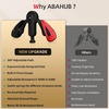 image:imageAbahub Kegel Thigh Trainer 0135 LBF Adjustable Pelvic Floor Muscle amp Inner Thigh Exerciser Home Gym Hip Trainer for Pilates amp Postpartum Recovery Included Free Resistance BandBlack