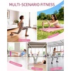 image:imageAbahub Pilates Ring Set Home Workout Pilates Equipment 14Magic Circle Yoga Ball Resistance Bands Sliding Disks Socks Fascial Ball Workout Guide amp Bag Blue Set9PCPink