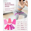 image:imageAbahub Pilates Ring Set Home Workout Pilates Equipment 14Magic Circle Yoga Ball Resistance Bands Sliding Disks Socks Fascial Ball Workout Guide amp Bag Blue Set9PCPink