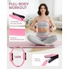 image:imageAbahub Pilates Ring Set Home Workout Pilates Equipment 14Magic Circle Yoga Ball Resistance Bands Sliding Disks Socks Fascial Ball Workout Guide amp Bag Blue Set9PCPink