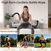 image:imageAbahub Weighted Ropeless Battle Rope Portable Silent Cordless Battle Ropes Space Saving Home Gym No Battle Ropes with Storage Bag 2PCS Black  Set BBlack