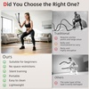 image:imageAbahub Weighted Ropeless Battle Rope Portable Silent Cordless Battle Ropes Space Saving Home Gym No Battle Ropes with Storage Bag 2PCS Black  Set BBlack