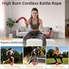 image:imageAbahub Weighted Ropeless Battle Rope Portable Silent Cordless Battle Ropes Space Saving Home Gym No Battle Ropes with Storage Bag 2PCS Black  Set BRed