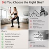 image:imageAbahub Weighted Ropeless Battle Rope Portable Silent Cordless Battle Ropes Space Saving Home Gym No Battle Ropes with Storage Bag 2PCS Black  Set BRed