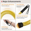 image:imageAbahub Weighted Ropeless Battle Rope Portable Silent Cordless Battle Ropes Space Saving Home Gym No Battle Ropes with Storage Bag 2PCS Black  Set BYellow