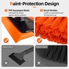 image:imageAbahub Snow Brush With Ice Scraper amp Squeegee Adjustable Length Rotatable331in