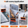 image:imageAbahub Snow Brush With Ice Scraper amp Squeegee Adjustable Length Rotatable331in