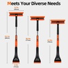 image:imageAbahub Snow Brush With Ice Scraper amp Squeegee Adjustable Length Rotatable331in