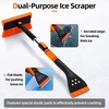image:imageAbahub Snow Brush With Ice Scraper amp Squeegee Adjustable Length Rotatable331in
