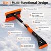 image:imageAbahub Snow Brush With Ice Scraper amp Squeegee Adjustable Length Rotatable331in