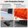 image:imageAbahub Snow Brush With Ice Scraper amp Squeegee Adjustable Length Rotatable429in