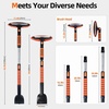 image:imageAbahub Snow Brush With Ice Scraper amp Squeegee Adjustable Length Rotatable429in