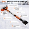 image:imageAbahub Snow Brush With Ice Scraper amp Squeegee Adjustable Length Rotatable429in
